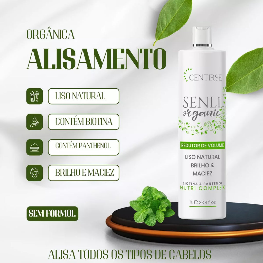 Kit Redutor Orgânico Senli Orgânica Sem Formol Centirse 1 Litro