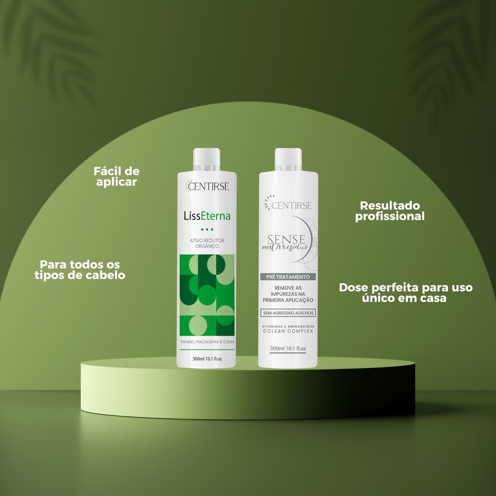 Redutor de Volume Orgânico LissEterna Centirse 300ml Kit Profissional