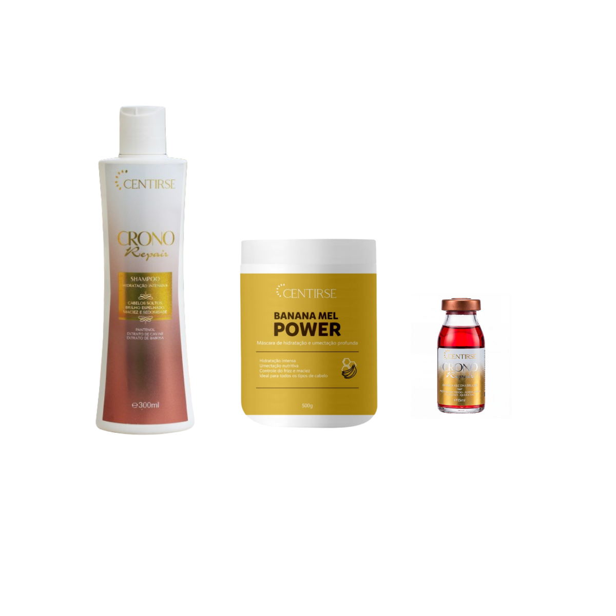 Reconstrução  Capilar Centirse Banana Power kit