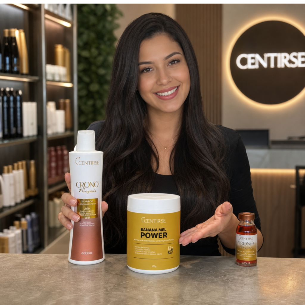 Reconstrução  Capilar Centirse Banana Power kit