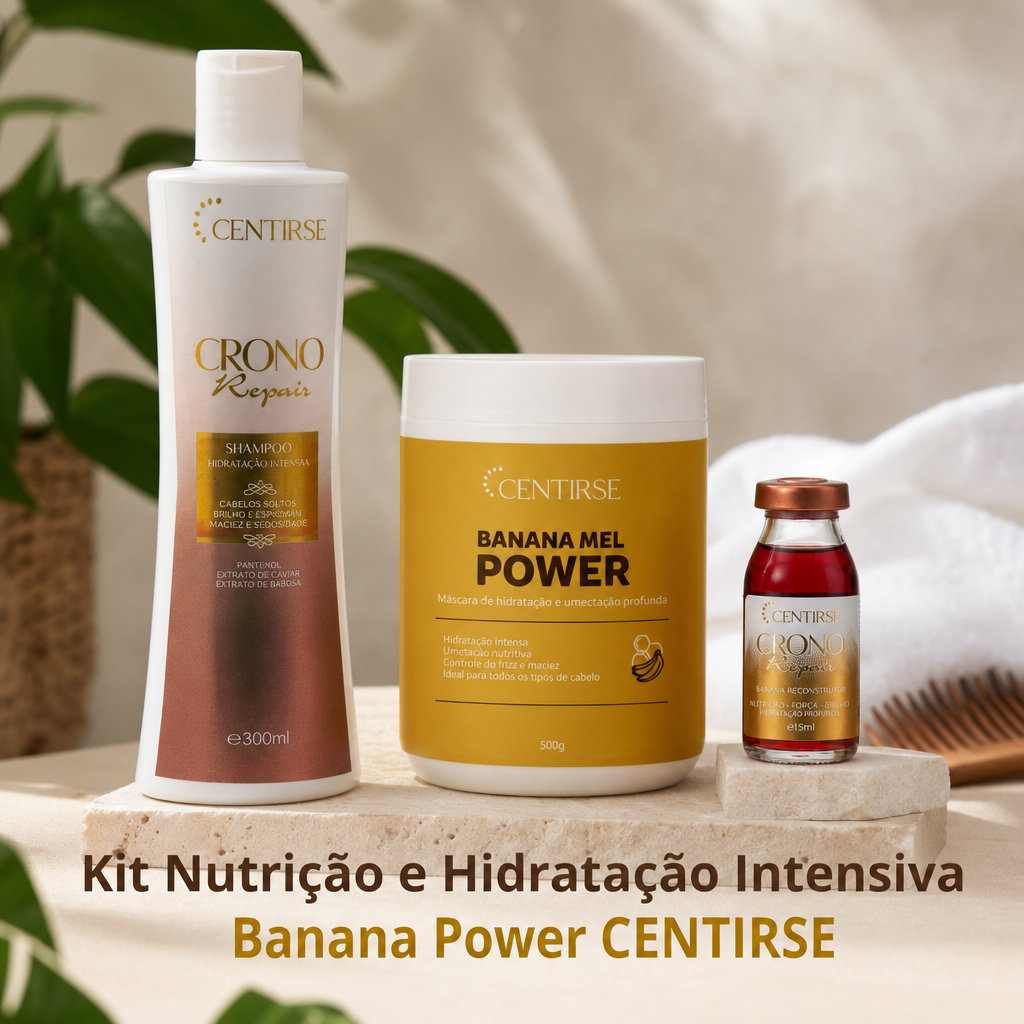 Reconstrução  Capilar Centirse Banana Power kit